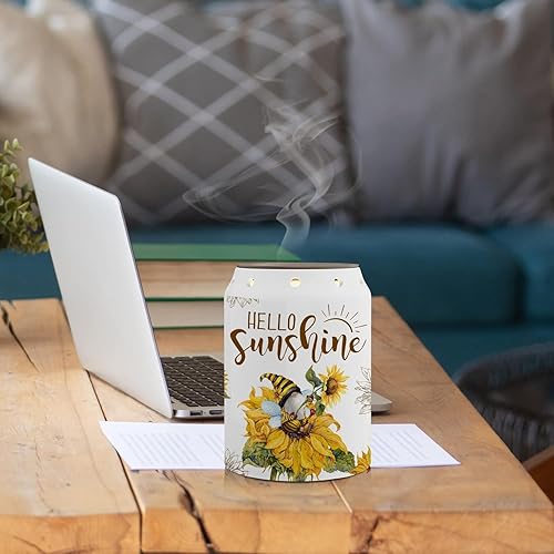 Miniatura 5 de pinata Calentador de cera de verano de girasol, decoración rústica de verano de girasol, regalos de girasol para mujeres, calentador eléctrico de