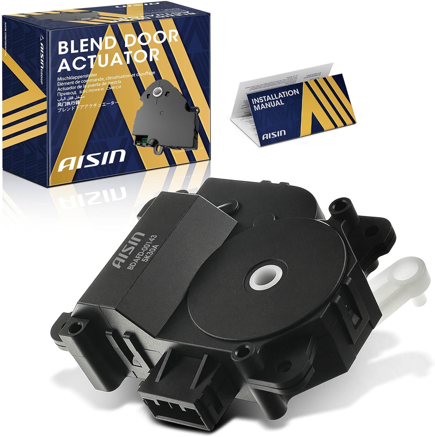 AISIN AFTERMARKET BDAFD-00143 Main HVAC Heater Blend Door Actuator - Compatible with Chevrolet Caprice 2011-2017, SS 2014-2017, Pontiac G8 2008-2009 - Temperature Mode Control Actuator