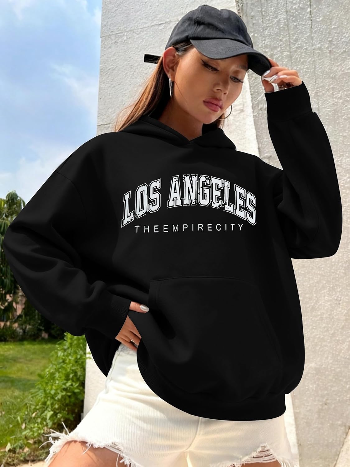 MOUSYA City Graphic Hoodies for Women Oversized New York Hoodie Y2k Streetwear Pullover Fall Winter Long Sleeve Tops 2026 - Image 4