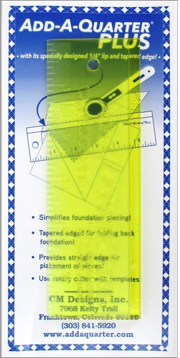 CM DesignsRuler 6" Add-A-Quarter Plus
