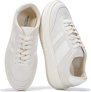 Platform Sneakers for Women - Lightweight Memory Foam Insole Womens Sneakers - Non-Slip Fashion Sneakers for Women Footwear - Women's Fashion Platform Shoes (Nita)
