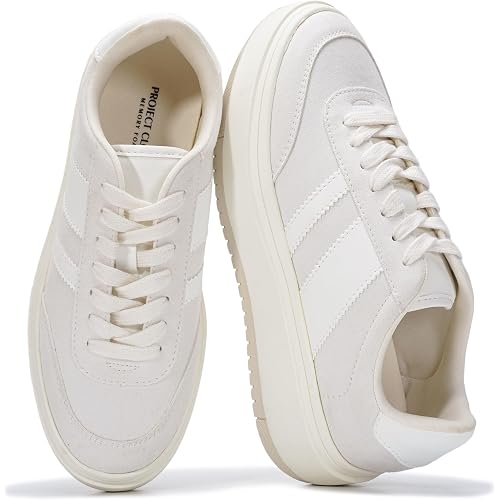 Project Cloud Fashion Platform Sneakers for Women Footwear 2026 (Nita) | Memory Foam Insole for Comfortability; Non-Slip Casual Platform Shoes for Women Sneakers; Lightweight Lace-up Womens Shoes