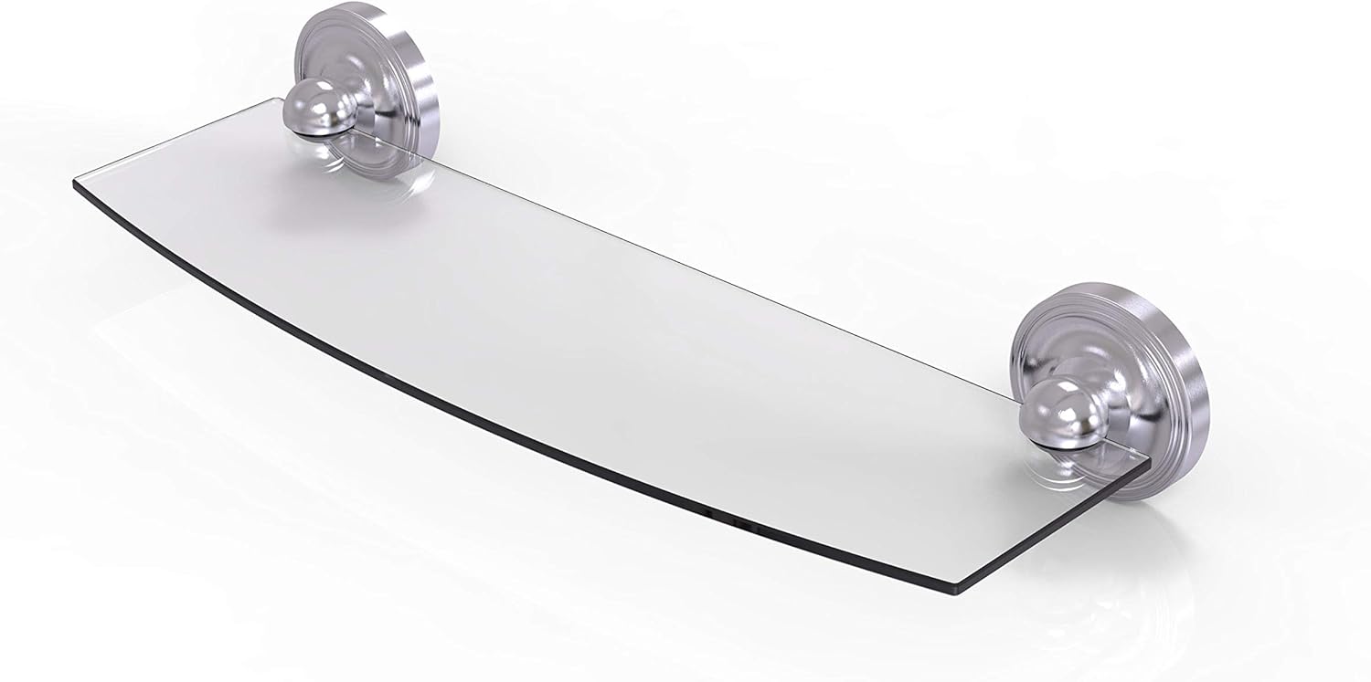 Greatest Product Allied Brass PR-33/18 Prestige Regal Collection 18 Inch Glass Shelf, Satin Chrome