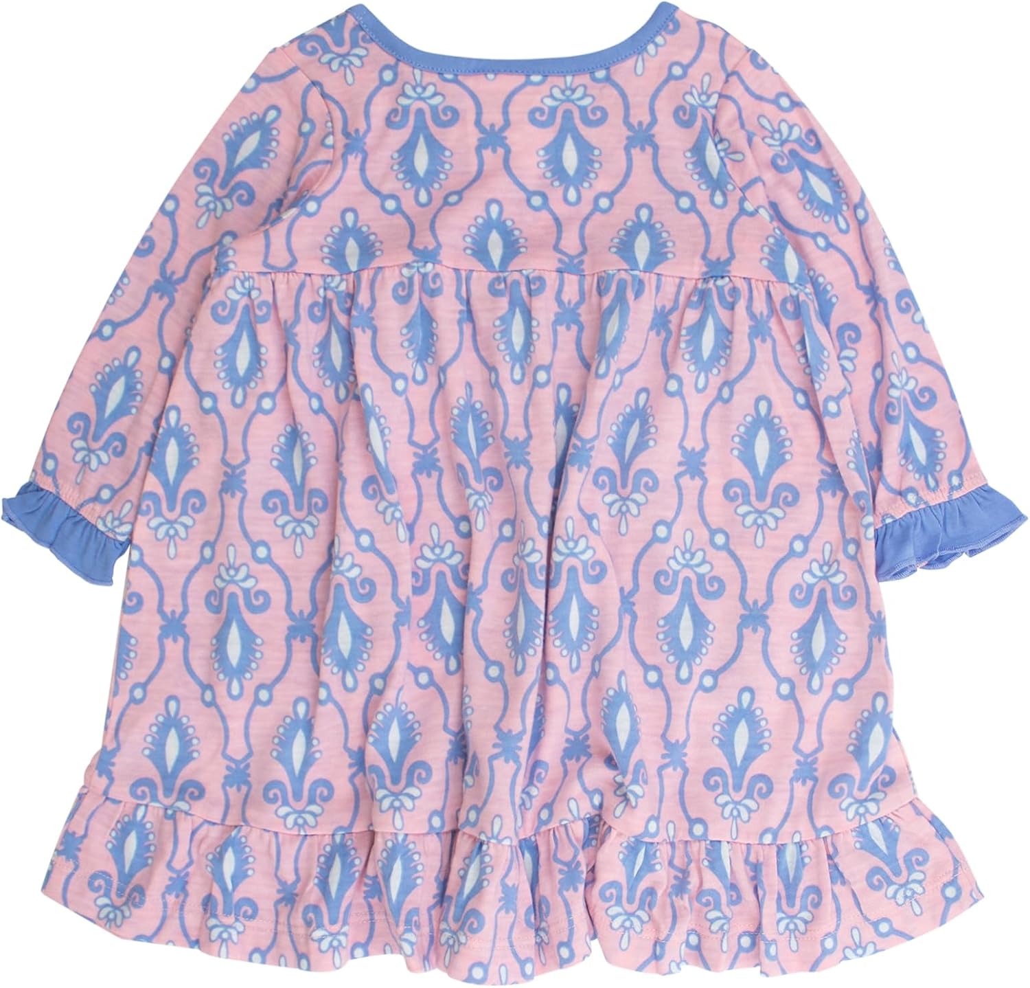 RuffleButts Baby/Toddler Girls Ruffle Pocket Pajama Night Gown