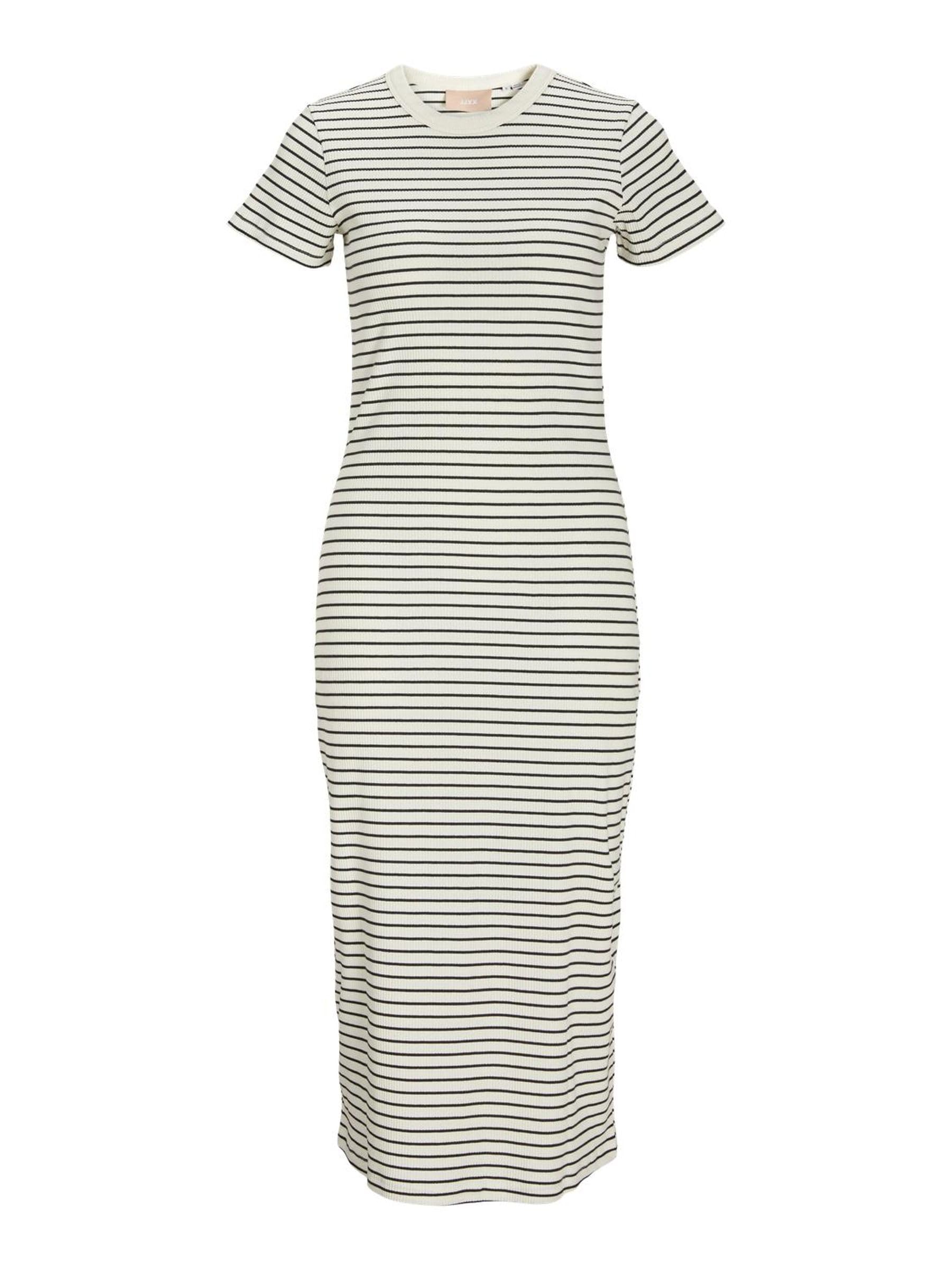 Jjxx Women's Cream-Coloured Jack&Jones Jxdagmar Tight Ss Mid Dress Jrs, M