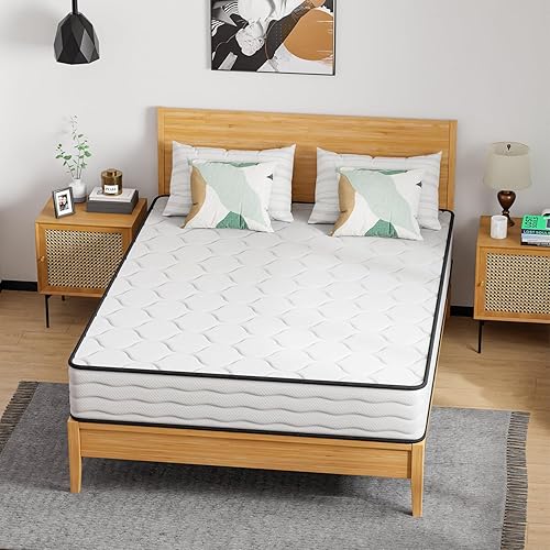 Miniatura 7 de PayLessHere Colchón híbrido de resorte interior de 10 pulgadas, tamaño Queen, firmeza media, con funda extraíble, certificado CertiPUR-US, colchón