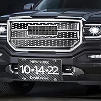 Vista 5 de Placa de matrícula personalizada, placa frontal personalizada con logotipo de texto de imagen, placa de matrícula personalizada para todos