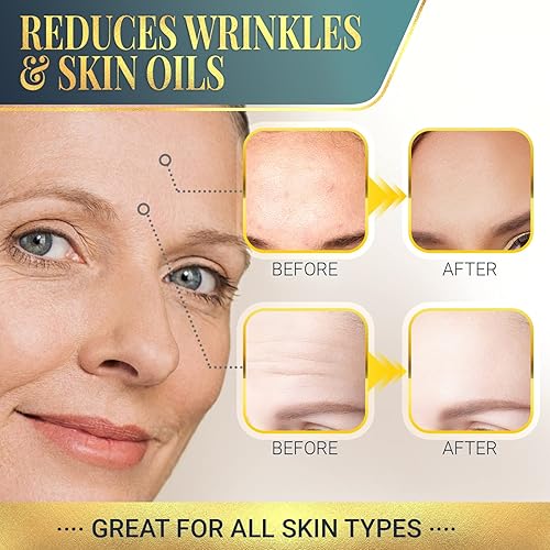 Miniatura 7 de Parches dorados de 24 quilates para debajo de los ojos y la frente 26 unidades almohadillas de colágeno y ácido hialurónico que ayudan a reducir la