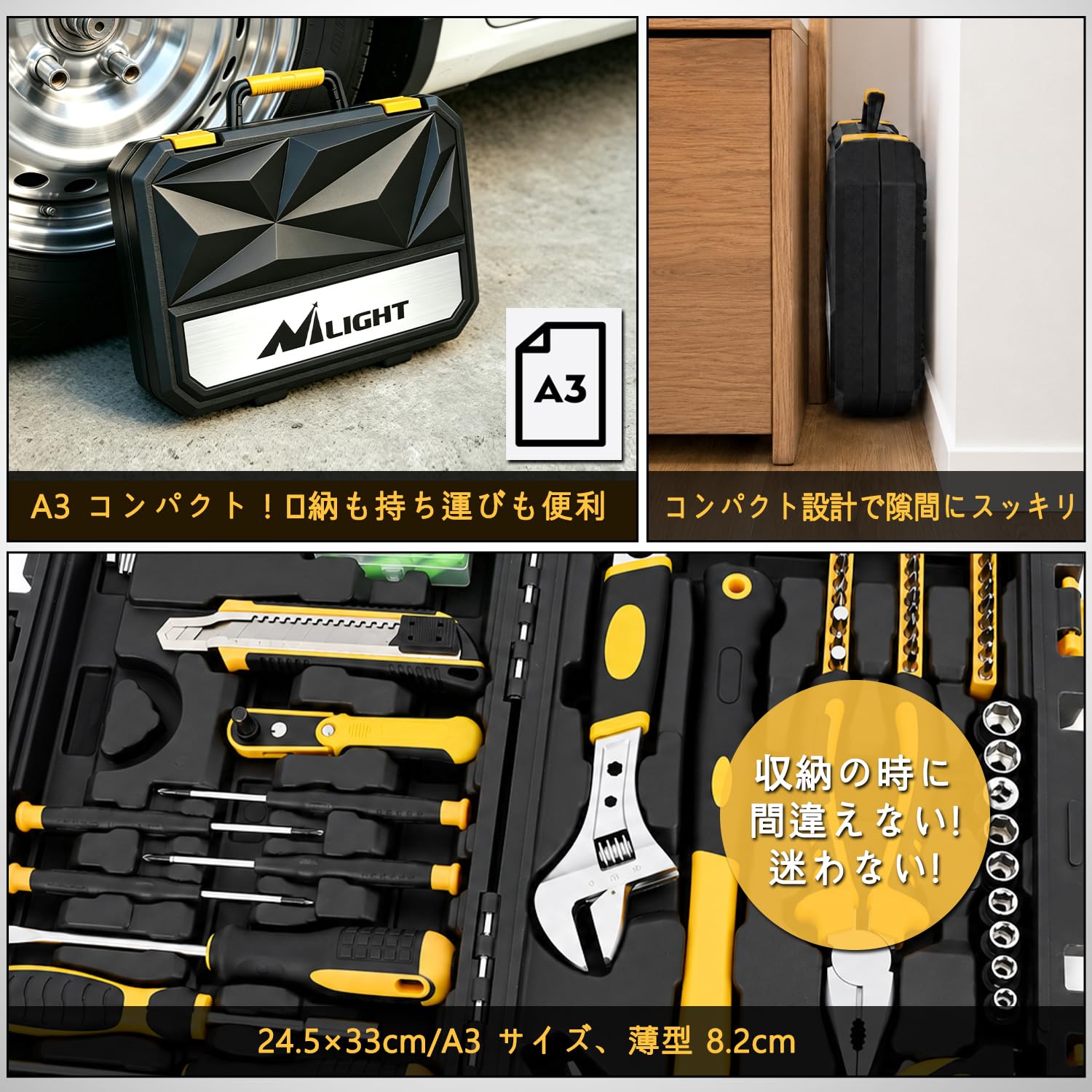 新春セール　工具セット　工具箱　必要工具がオールイン　全31アイテム　DIY Amazon | Nilight 工具セット100点组 ホームツールセット ドライバー