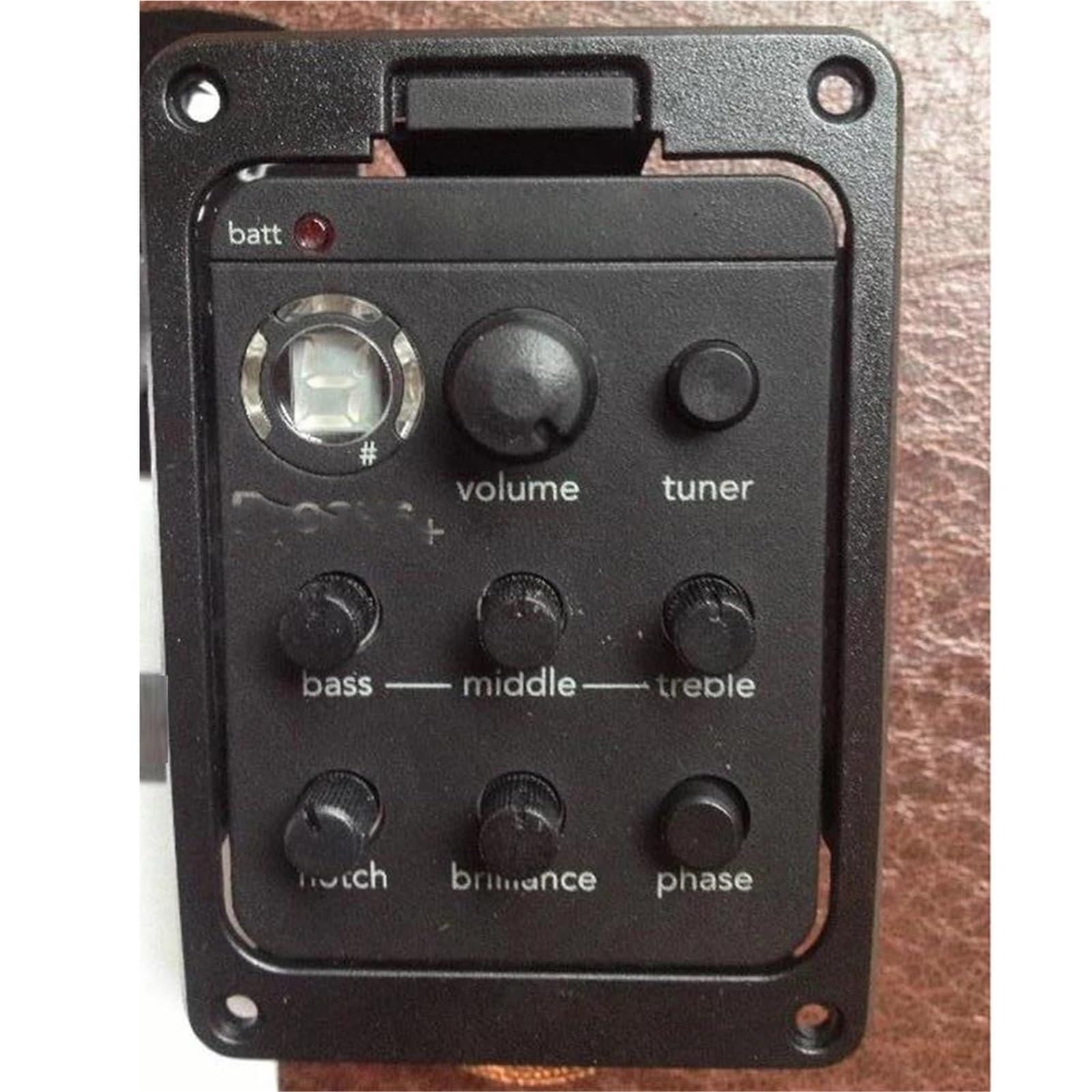 201 Pickup per chitarra acustica Soft Piezo Tuner Volume Bassi Medi Acuti Notch Controllo di fase Pickup Chitarra Acustica