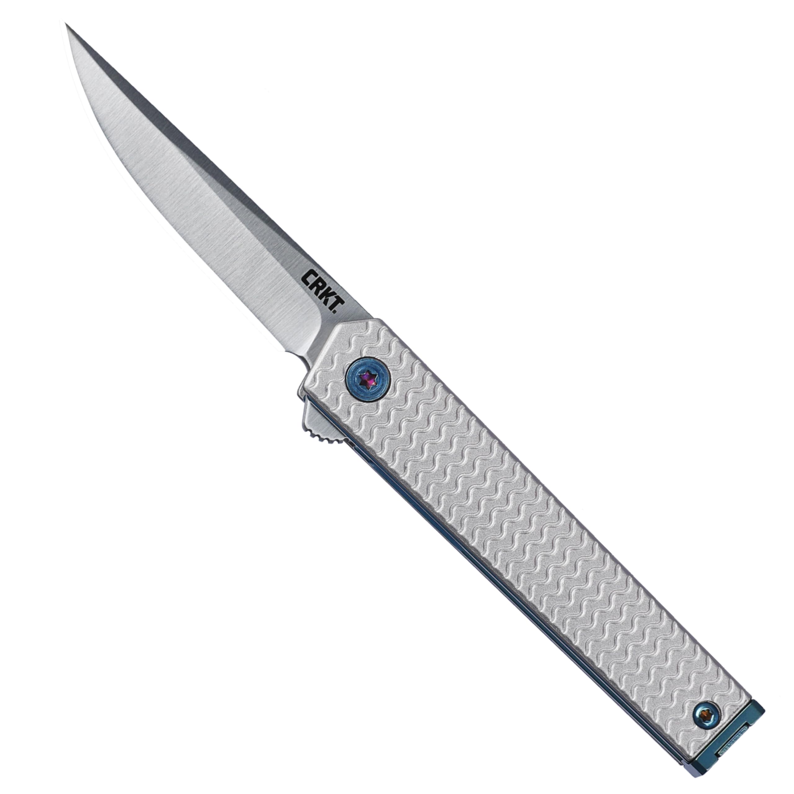 CRKT Ceo Microflipper: Pocket Plain Edge, Liner Lock, Aluminum, 7081