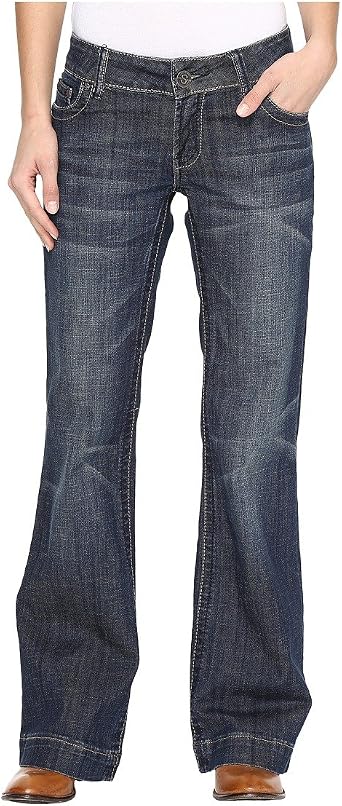 Stetson Apparel Womens Fit City Trouser Jean 12 R Blue