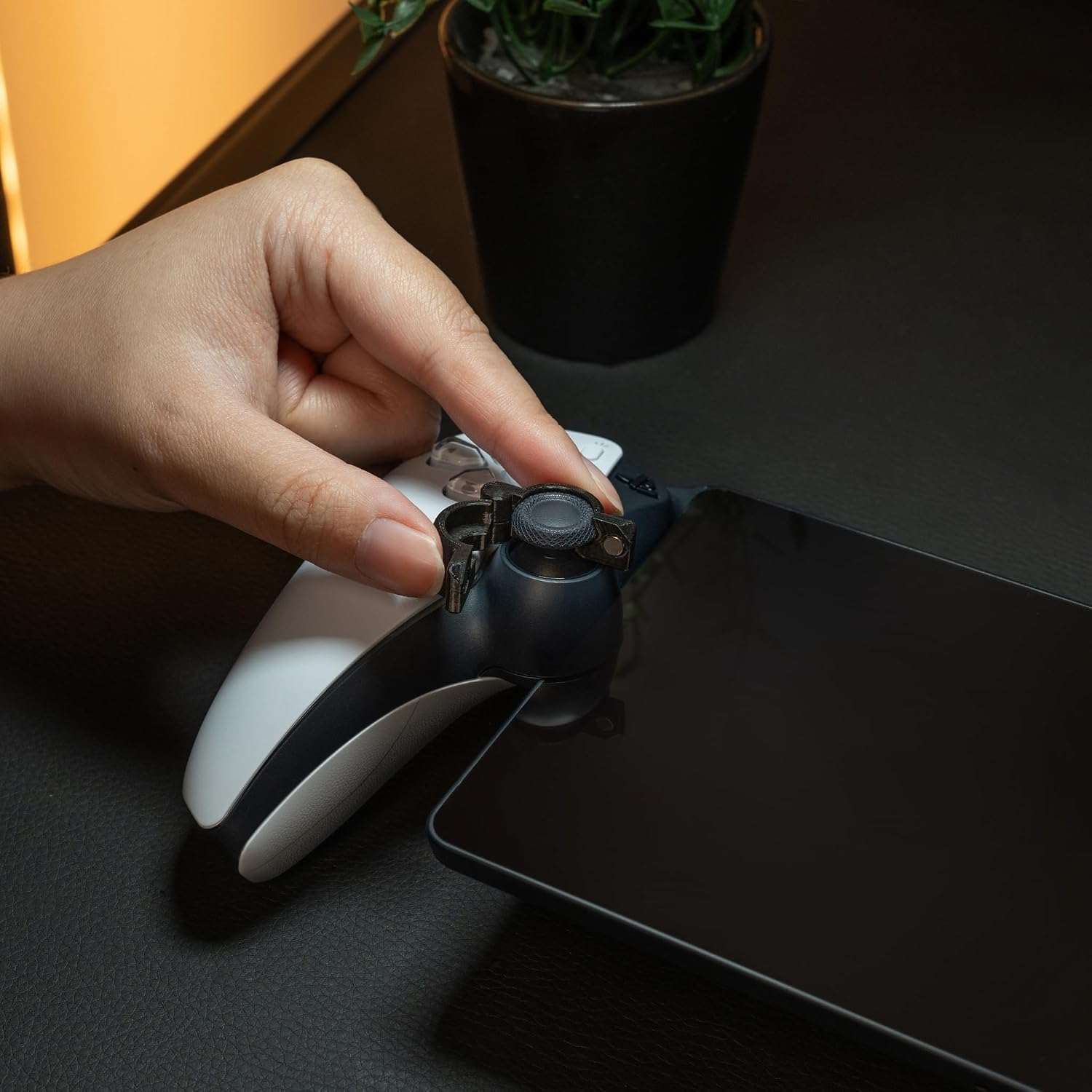 Glistco Joy Guardians - Joystick Stabilizer Clamps Compatible with PS Portal Remote Player, Protective Accessory for Travel & Storage