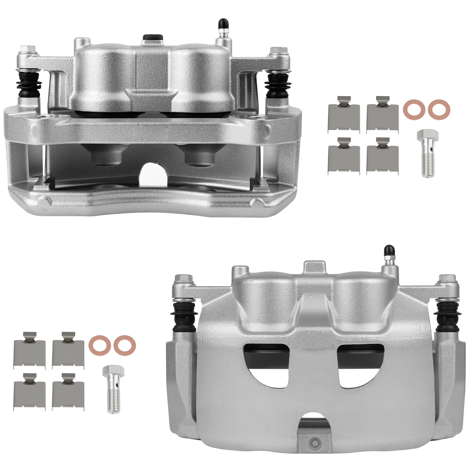 SCITOO 18B5237 18B5236 Front Left &amp; Right Disc Brake Calipers Assembly w/Bracket For Ford For Expedition/For F-150,For Lincoln For Mark LT/For Navigator