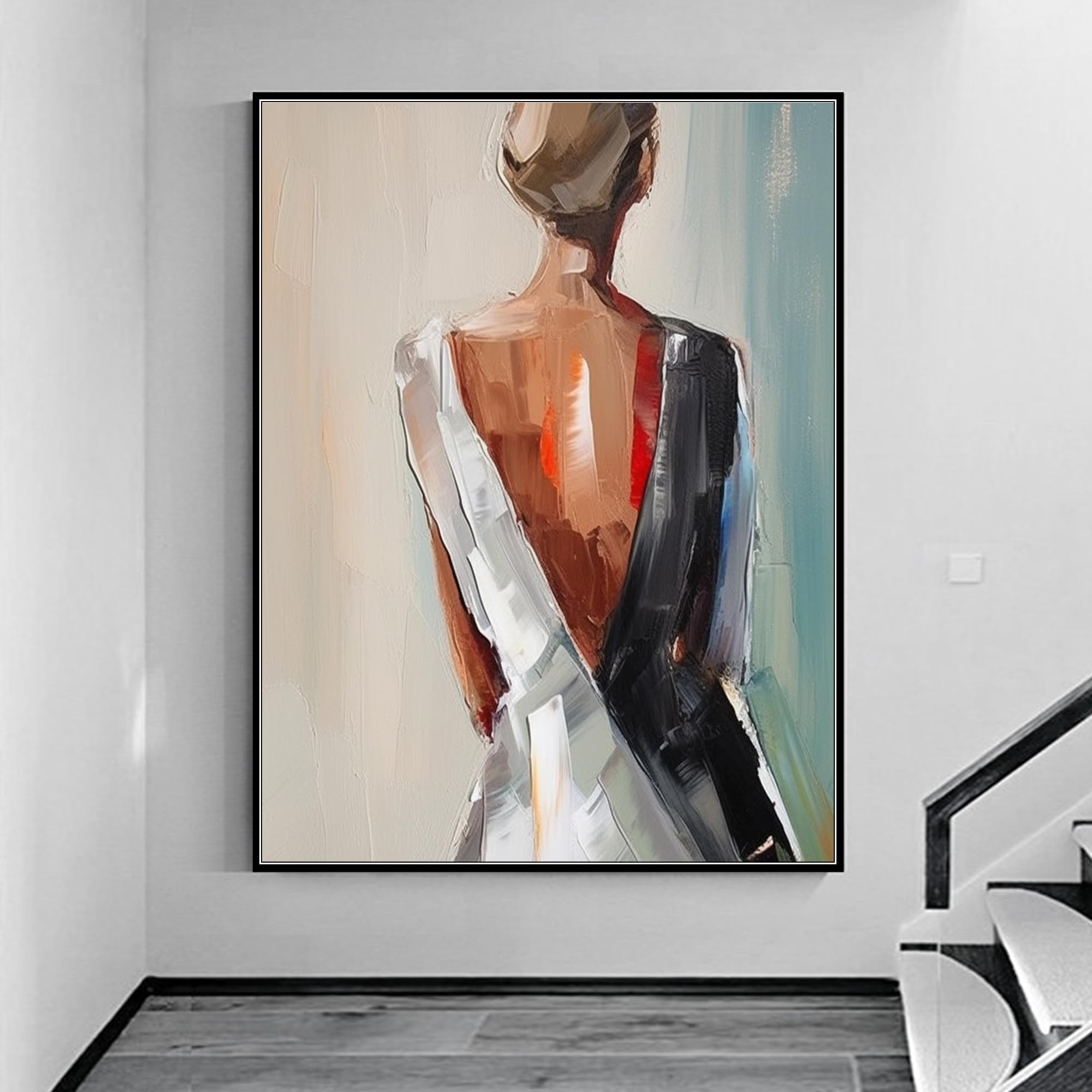愛の部屋 F15 油彩画 人物画 oil painting art Amazon.com: Yahedoba Abstract sexy back abstract female oil