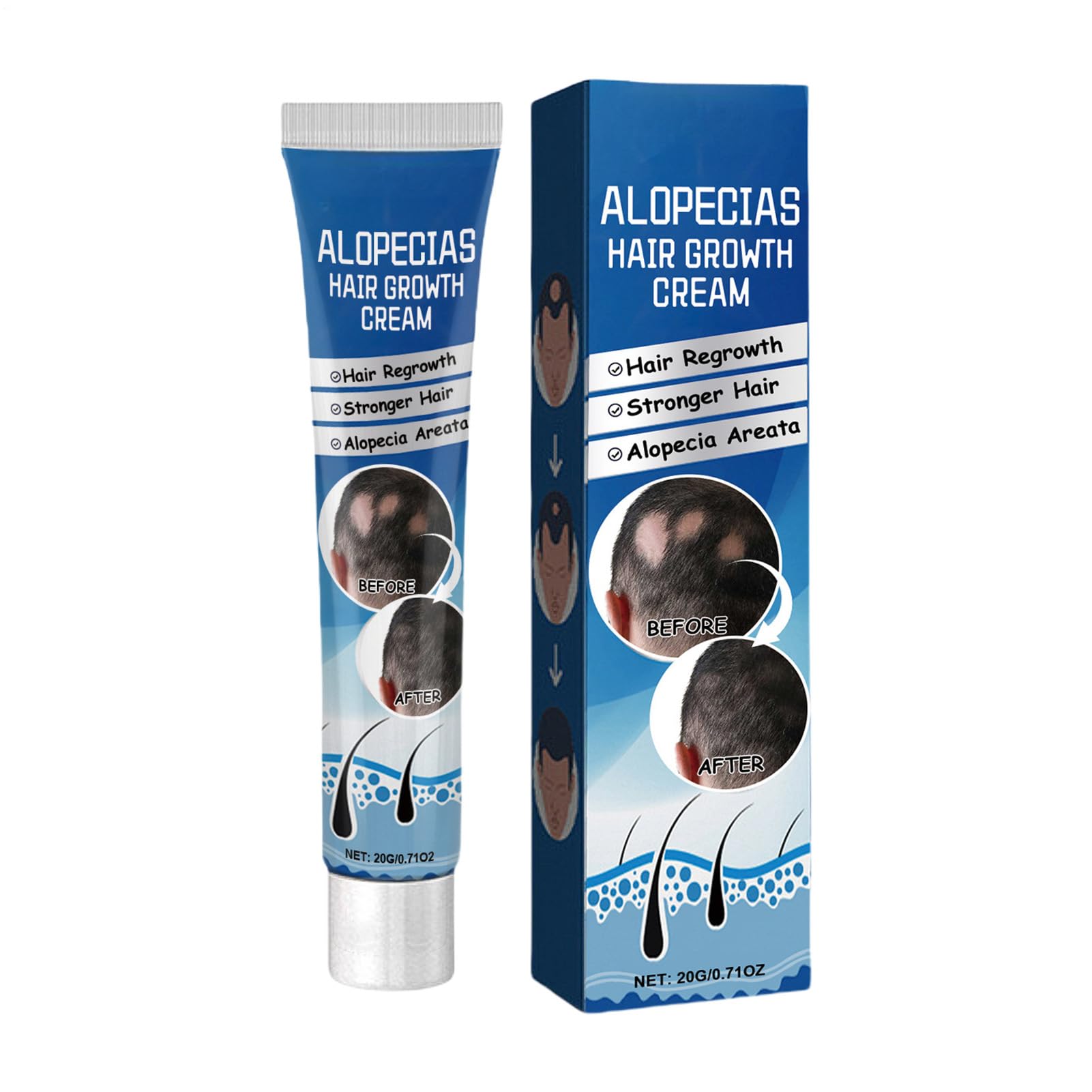 Alopecia Hair Growth Cream, Natural Hair Paste Hair Thickening