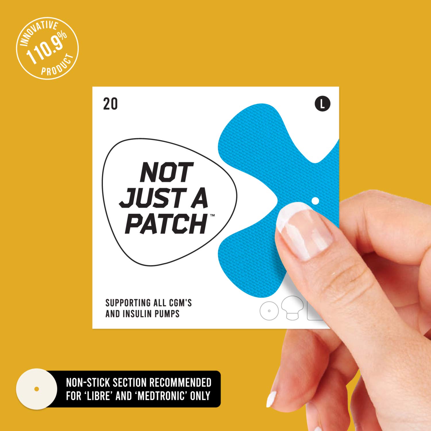 Buy Not Just a Patch X Patches, Hypoallergenic Patches for CGM and