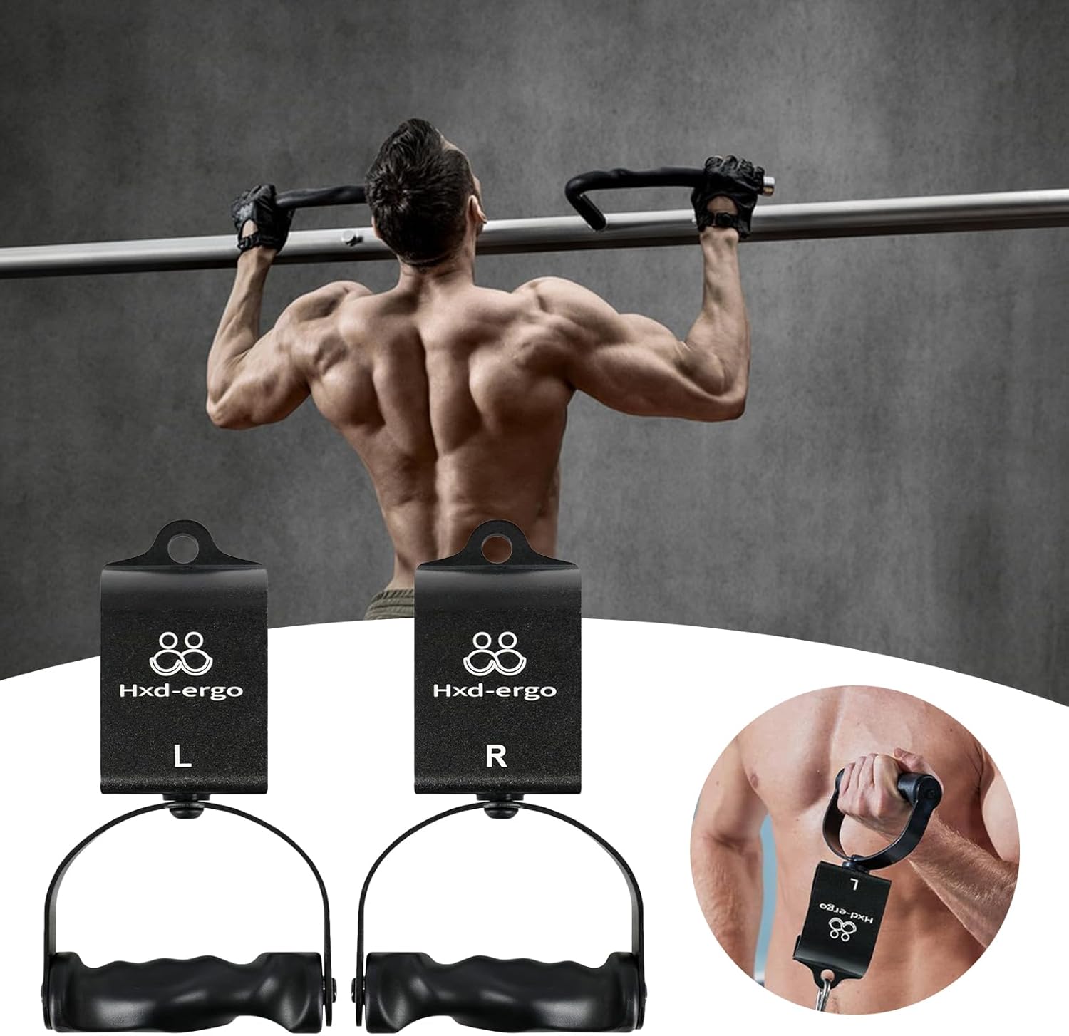 プルアップ ハンドル - 360度 回転 アタッチメント - ジムワークアウトハンドル フィットネスグリップ | プーリー バーベル