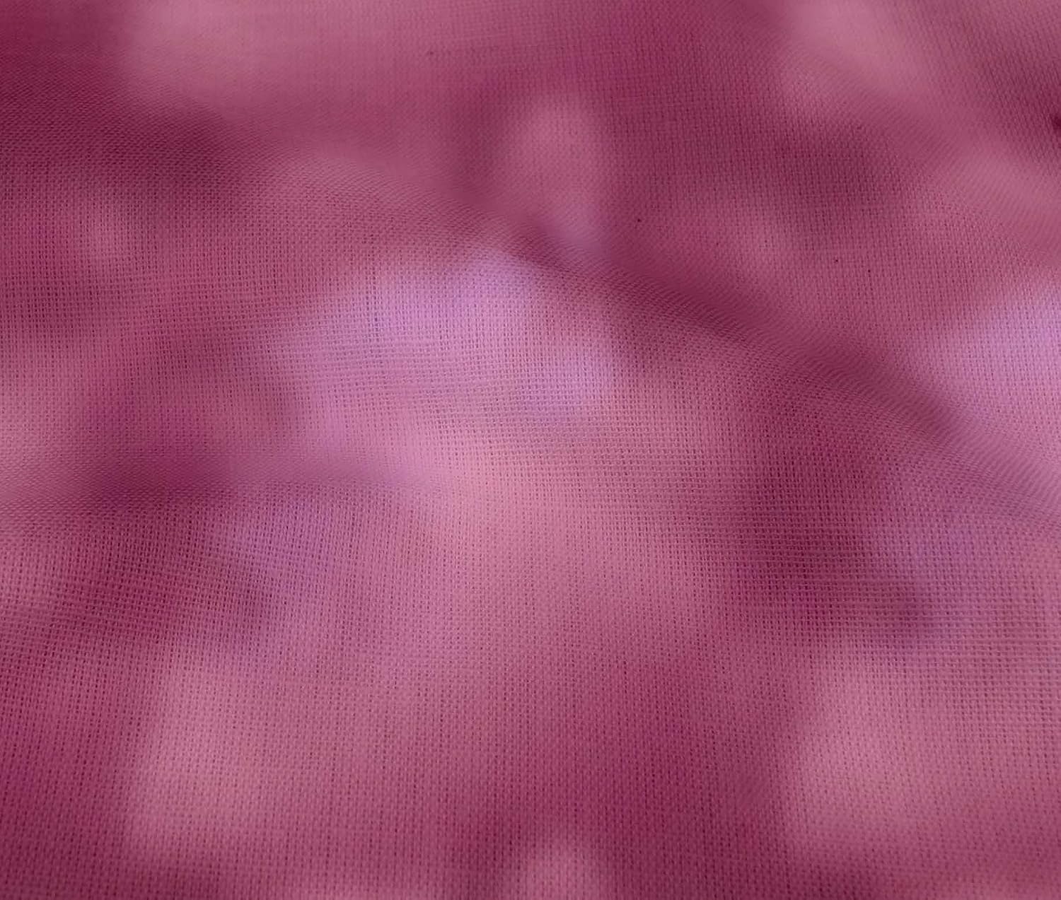 oneOone Cotton Flex Pink Fabric Tie Dye Sewing Material Print Fabric by The Yard 40 Inch Wide