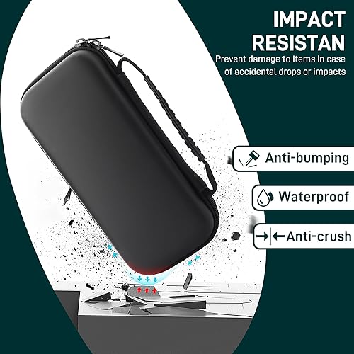 Miniatura 3 de FUNDIARY Funda de transporte de viaje para Nintendo Switch Lite, funda protectora rígida de viaje para Lite, funda de transporte portátil a prueba