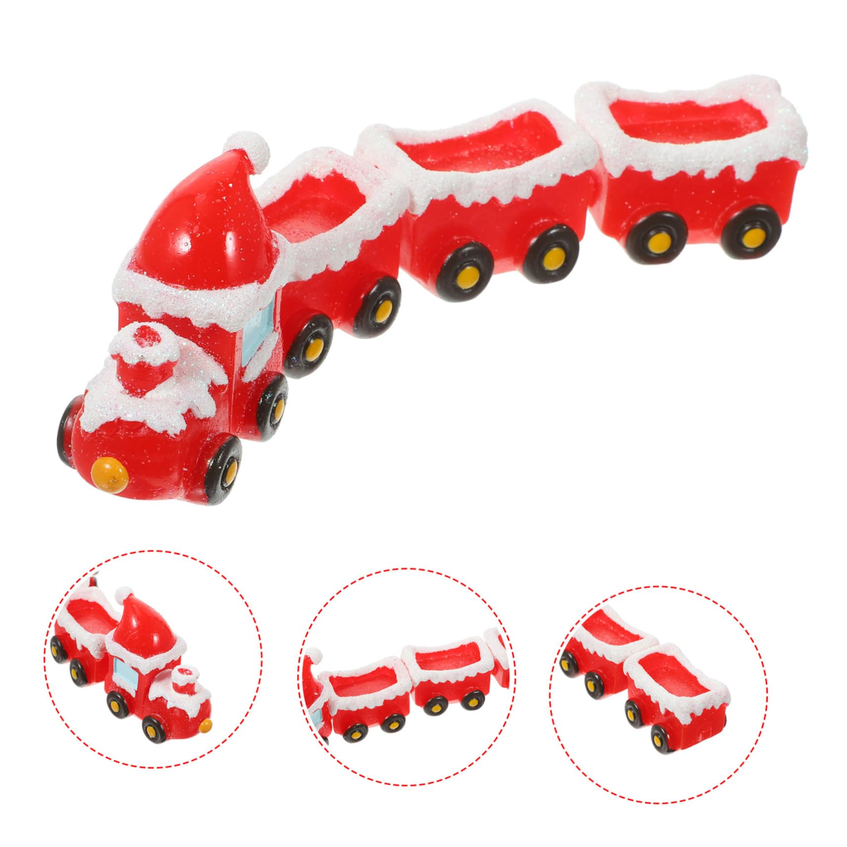 SOLUSTRE 5 Set Di Ornamenti Natalizi Per Treni Decorazioni Natalizie Per La Natività Statuette Decorazioni Natalizie In Miniatura In Miniatura Accessori Per