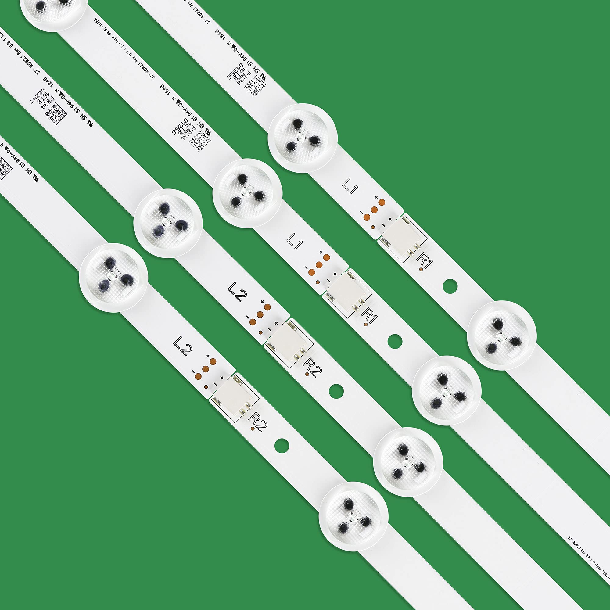 Tira de retroiluminación LED de 8 piezas compatible con AGF78400301 LC370DXE-SFR1 LATWT370R 37LN541U 37LN540R 37LN540S 37LN5400 37LN5404-ZA 37LN5405-ZA