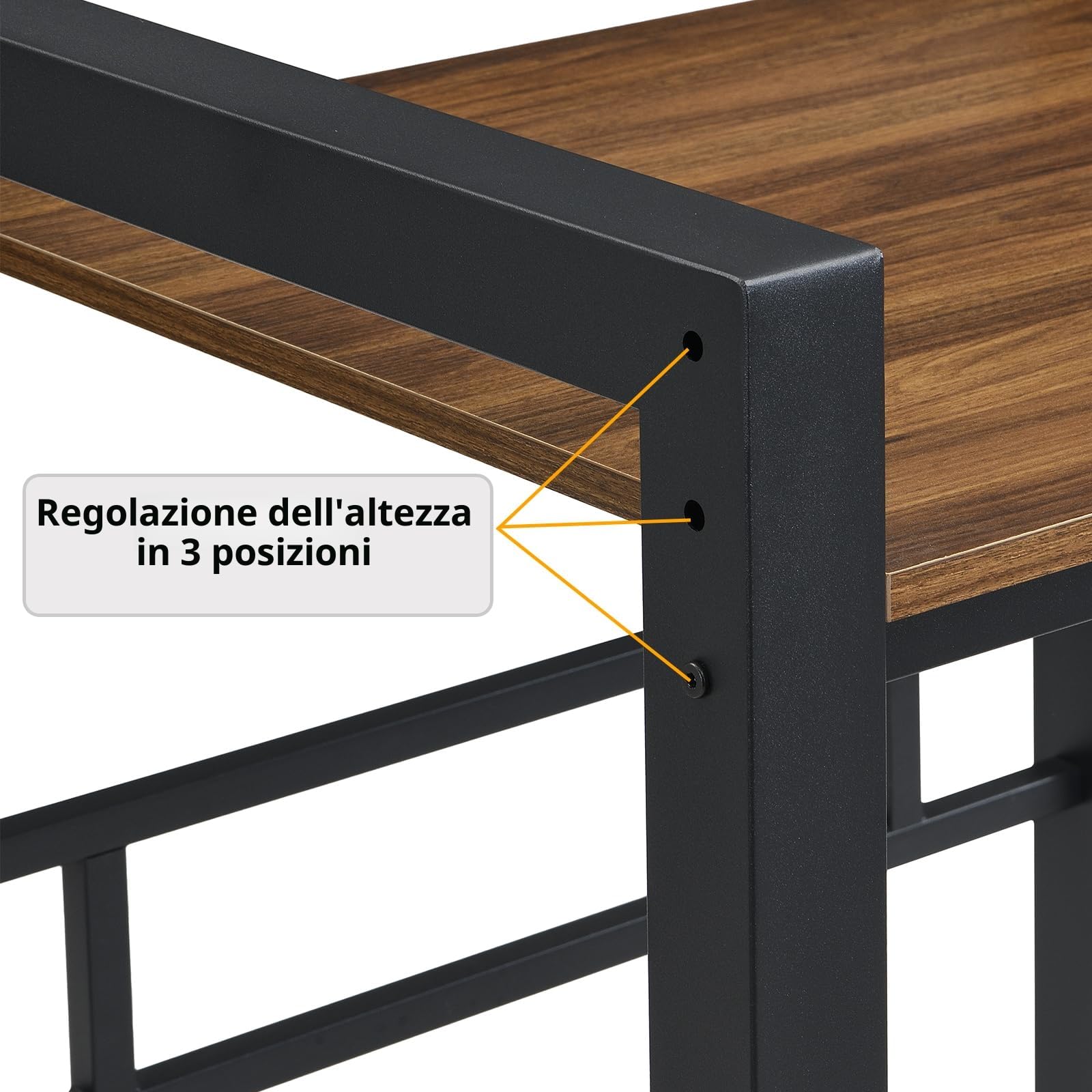 Scaffale per Lavatrice e Asciugatrice, Mobile Lavatrice Asciugatrice con 3 Altezze Regolabili, per Bagno, Balcone, Capacità di Carico 350 kg, 75 x 67 x 105 cm (Nero)
