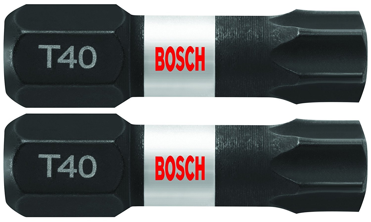 Bosch ITT40102 2 Pc. 1 In. Torx #40 Impact Tough Screwdriving Bit