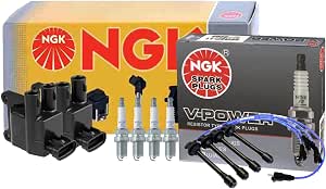 4PCS Ignition Coils & Spark Plugs Kit For 2003-2008 Toyota Matrix & Pontiac Vibe 1.8L