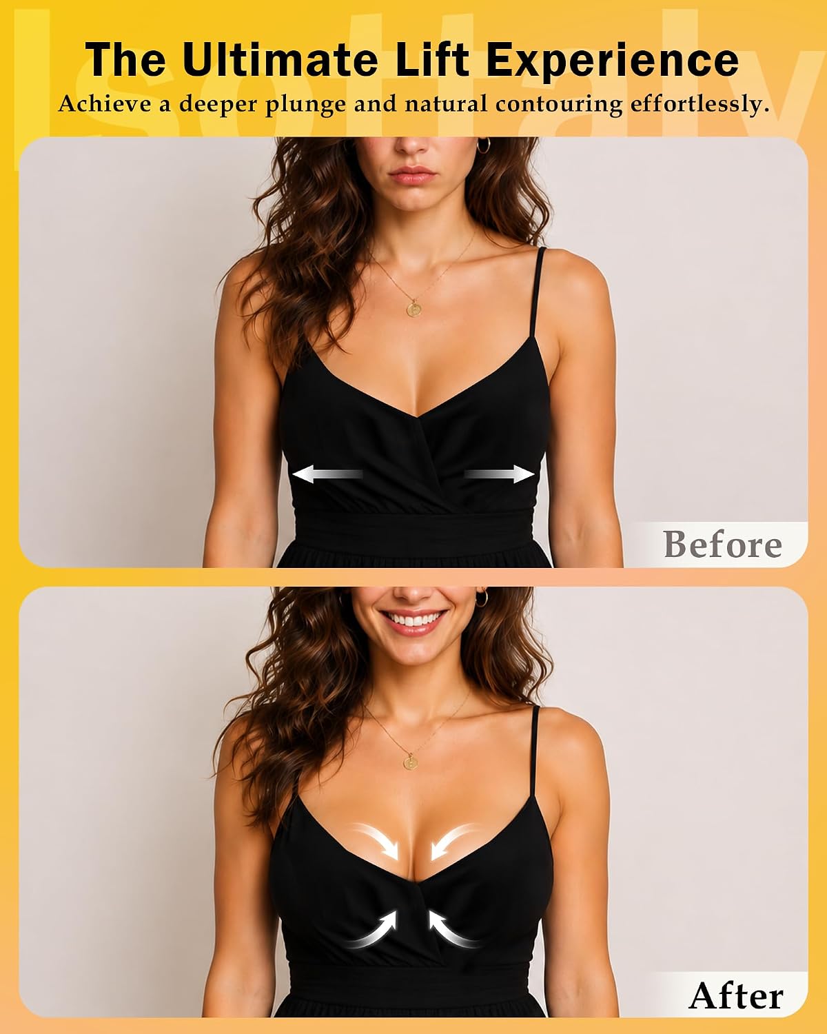 Sticky Bra Push Up - Strapless Backless Adhesive Bra for Women