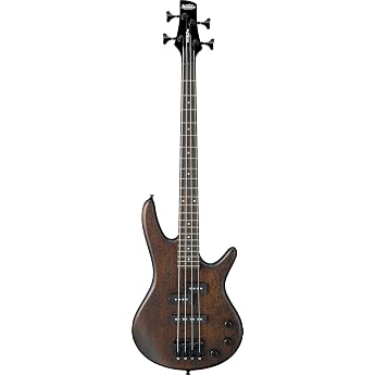 Ibanez GSRM20 GIO Series MiKro Short Scale Electric Bass Guitar - Walnut Flat Finish, 3/4