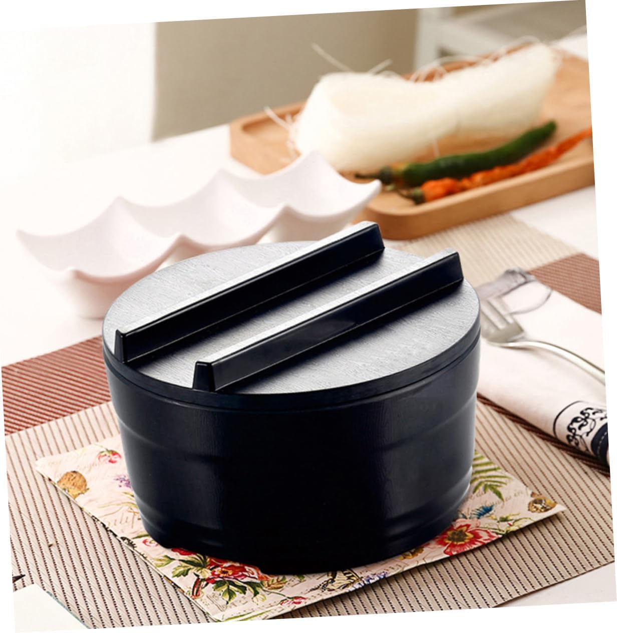 ULTECHNOVO 1Pc Bowl Frosted Design for Fruit Salad and Noodles Tableware for Home Restaurant and Hotel Use Easy to Clean Smooth Rim Space Saving image 3