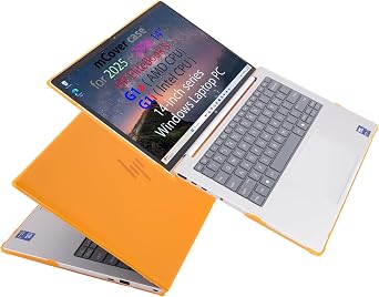 mCover Case Compatible Only for 2025-2026 14" HP EliteBook 8 G1a | G1i 14 inch Windows Laptop Computer NOT Fitting Any Other HP Models - Orange
