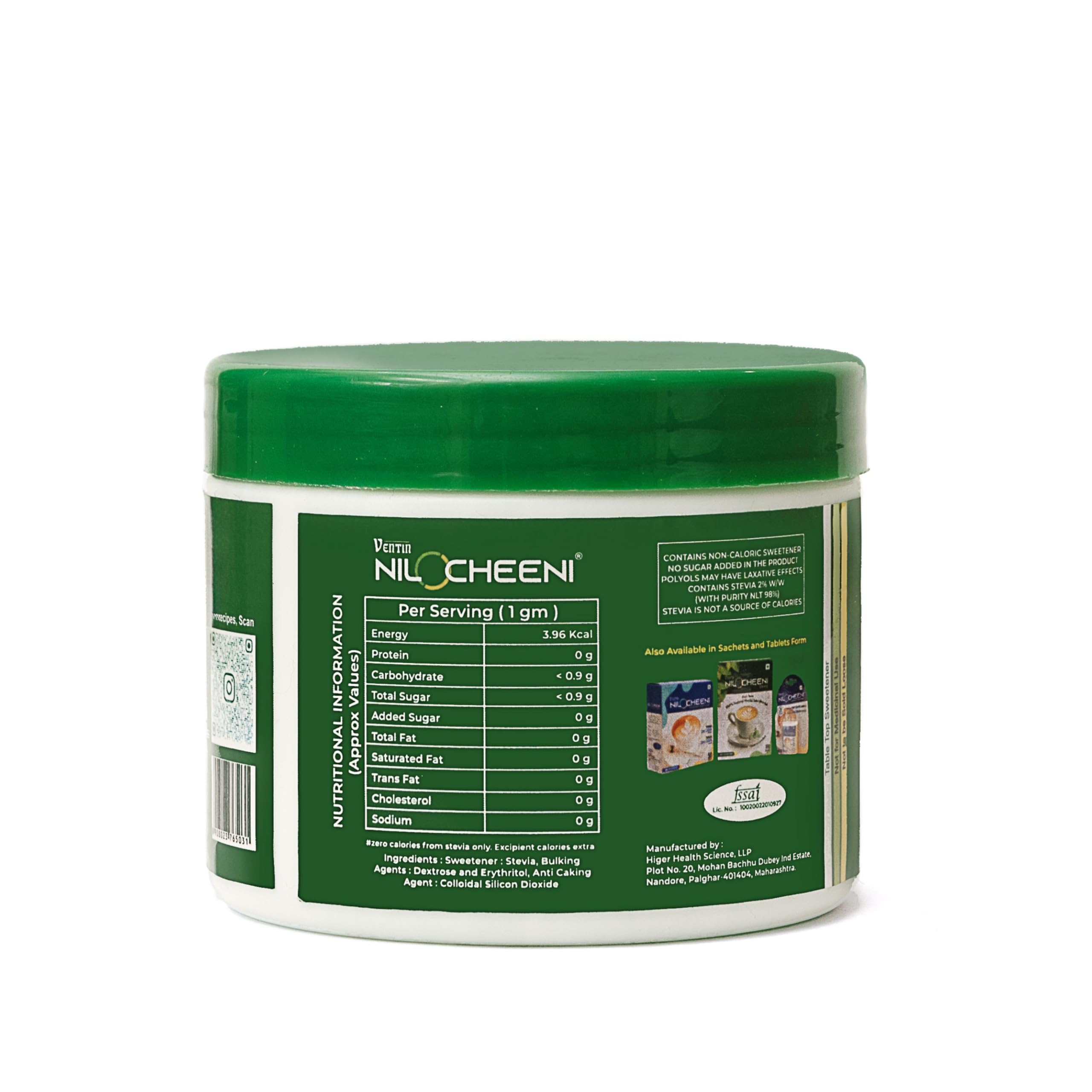 NiloCheeni Stevia 100% Natural Sweetener | Sugar Free | Zero Calorie | Diabetic