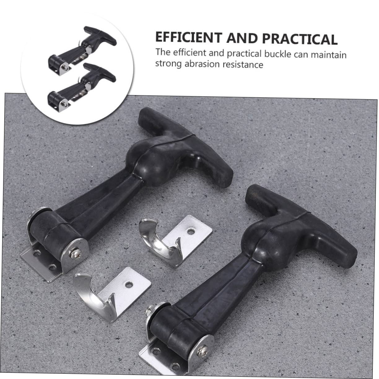 Lurrose 5 Set Fibbia Buckle Gomma Da Cancellare Gomma Cancellare Flessibile Tappo Di Scarico Tocco Auto Kit Chiusura Con Manico A T Chiusura in Gomma Con Impugnatura A T Metallo 2 Pezzi*5