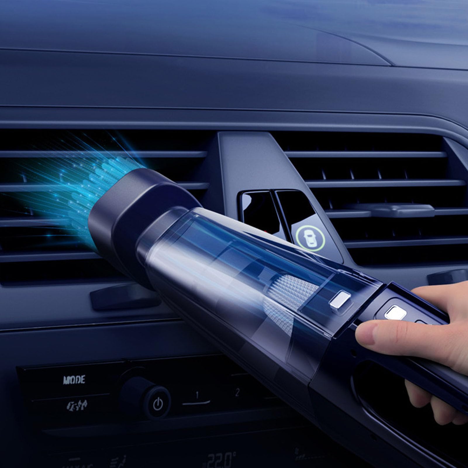 Aspirador e Inflador de Neumáticos para Coche, Portátil, de Alta Eficiencia, 500ml, para Limpieza y Mantenimiento de Neumáticos