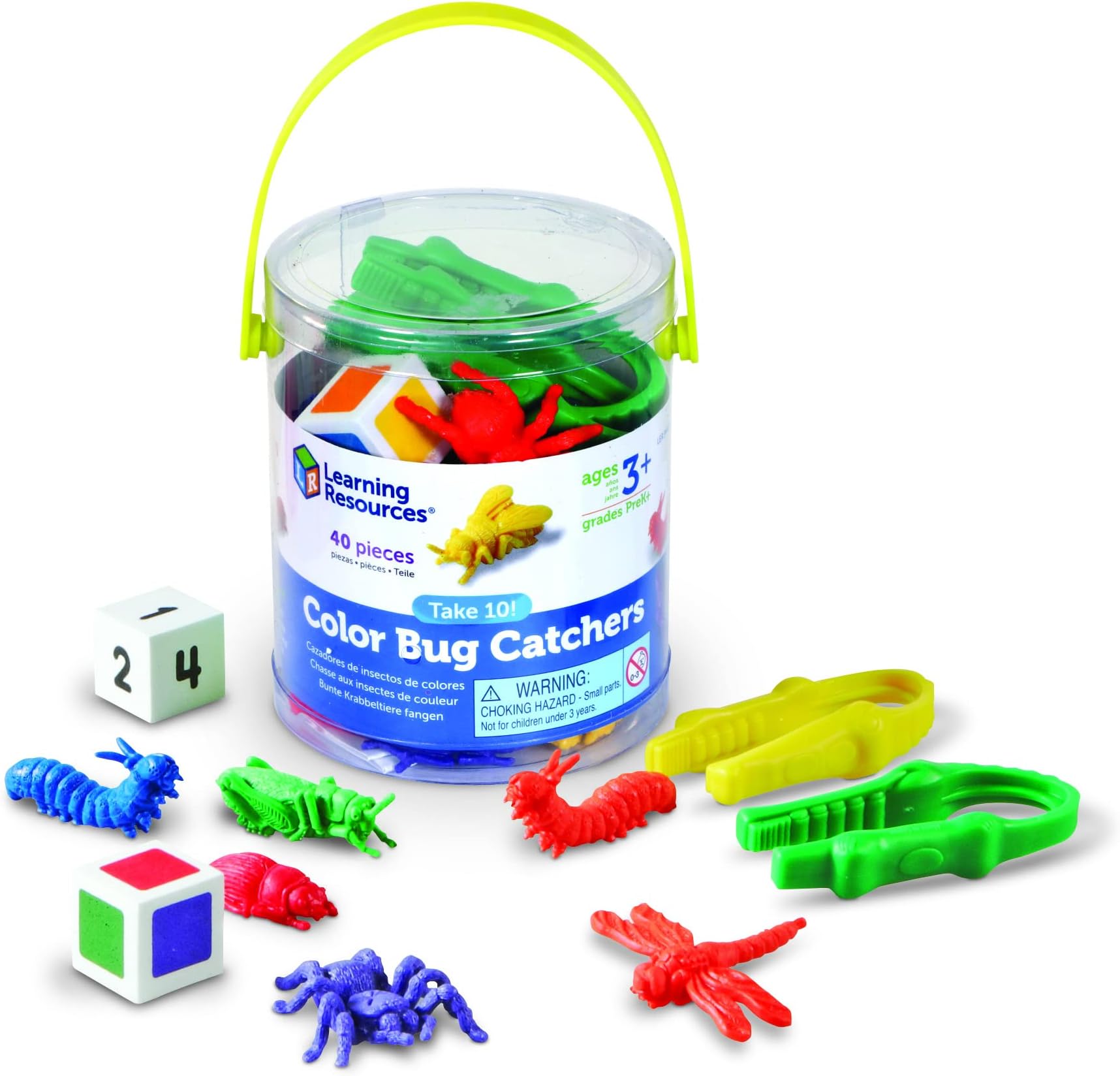 Take 10! Color Bug Catchers, Fine Motor Skills, For 2-4 Players, Ages 3+