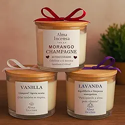 Velas Aromáticas Perfumadas Artesanais Veganas em Vidro Decorativo 100g – Aromaterapia, Relaxamento e Presente Elegante (Vanilla)
