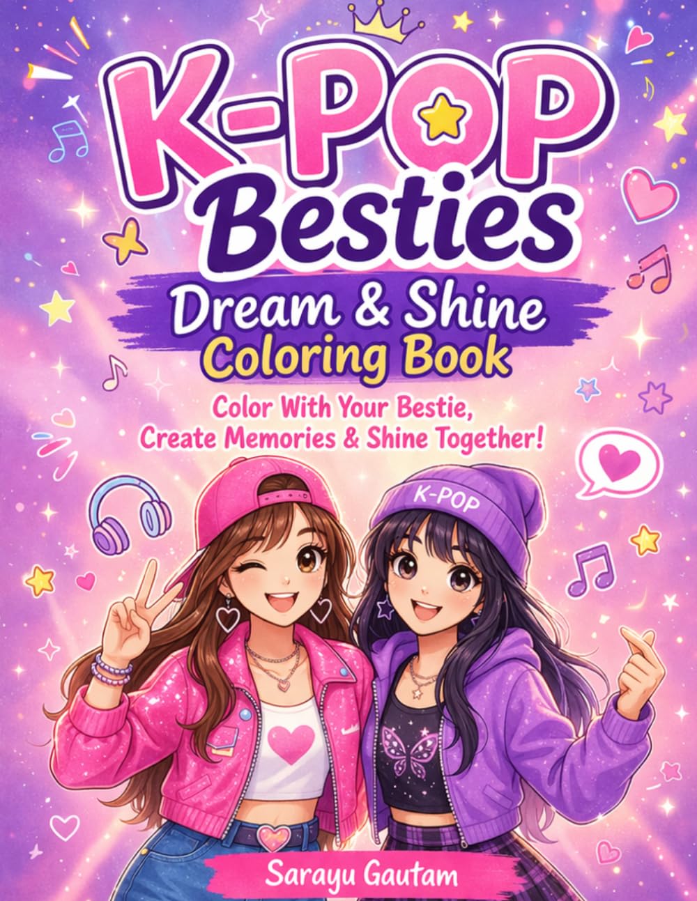 K-Pop Besties Dream & Shine Coloring Book: Color With Your Bestie, Create Memories & Shine Together — A Fun Activity & Coloring Book for Best Friends
