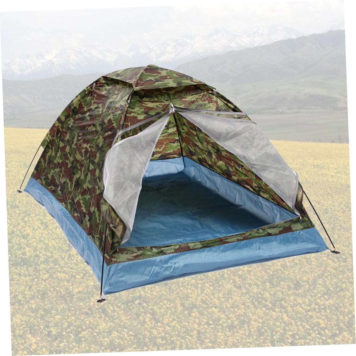 Rod Camping Tent Double Person Beach Tent Lightweight and Portable for Hiking and Camping