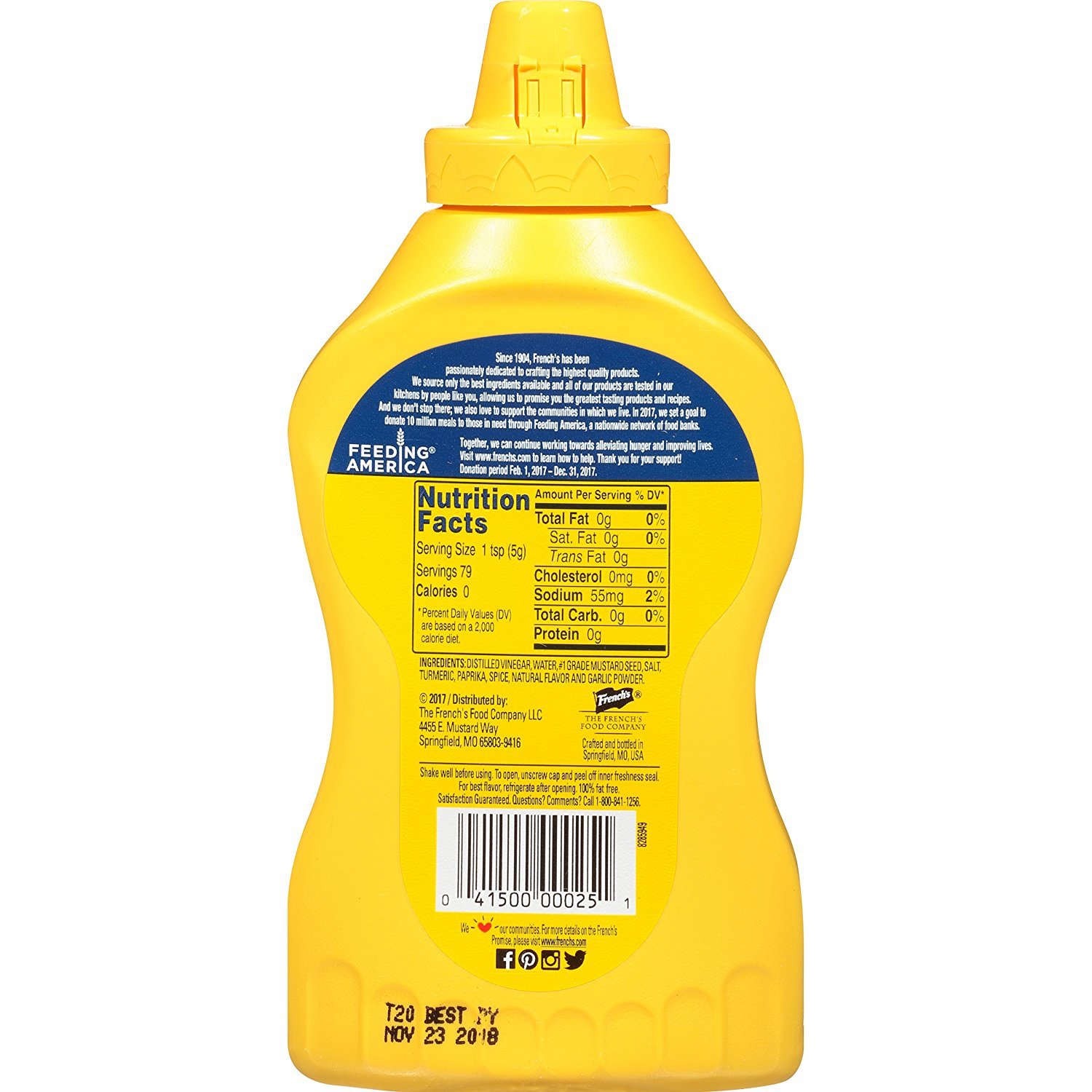 French's Amarillo Mostaza Clásica 226g