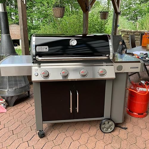 Miniatura 7 de 67445 Ruedas de parrilla de 8 pulgadas con inserto de repuesto para parrillas de gas Weber Genesis II/II LX, Weber Genesis II E310 E315 S310 S335