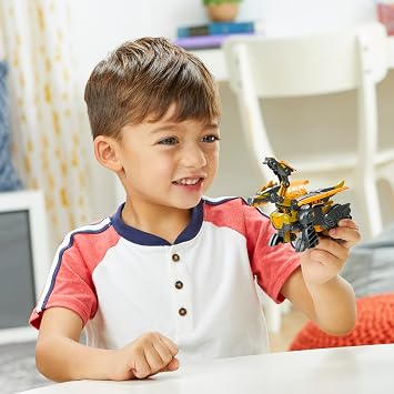 Transformers Dinobot Adventures Dinobot Squad Grimlock, Dinobot Snarl, and Predaking 3-Pack Converting Figures, 4.5-Inch Toys, Ages 3 and Up