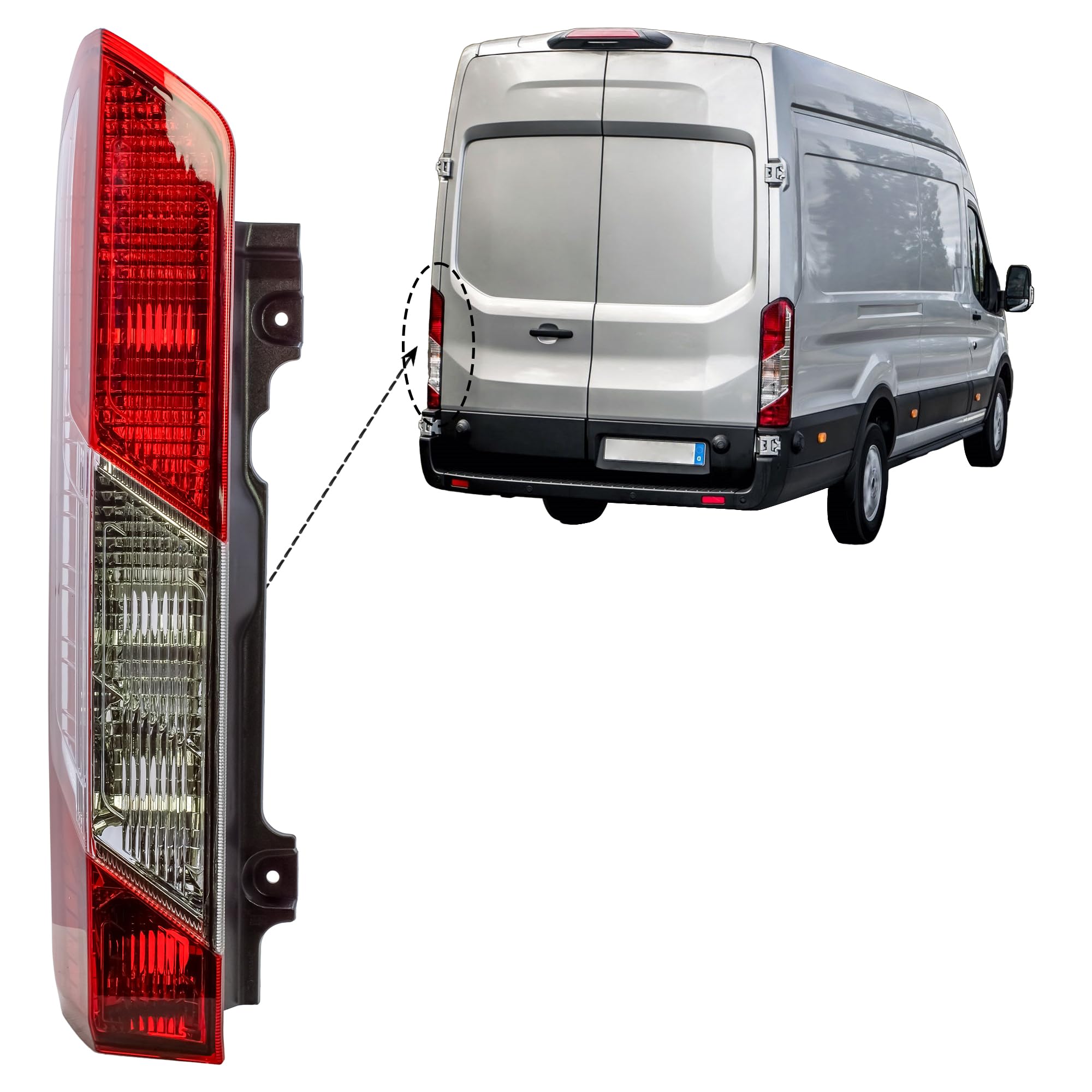 Fanale posteriore sinistro fanale posteriore luce posteriore per Ford Transit V363 2014-2024