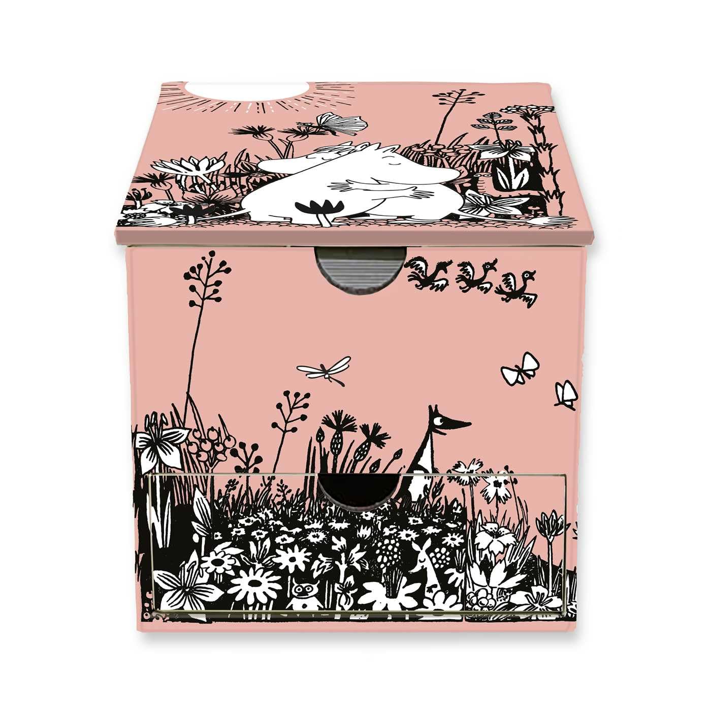ムーミン様　풀잎에 맺힌 詩香 Moomin Love Flame Tree Memo Box with Drawer: Flame Tree Studio