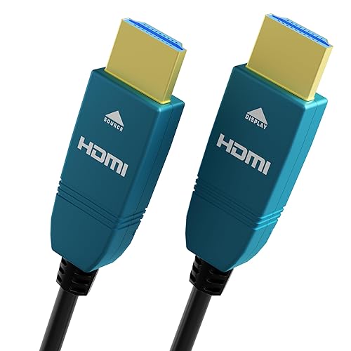 BlueAVS 6 pies HDMI Cable de fibra óptica 4K 60Hz HDMI 2.0b de alta velocidad 18Gbps dinámico HDR10 HDCP2.22.3 eARC negro