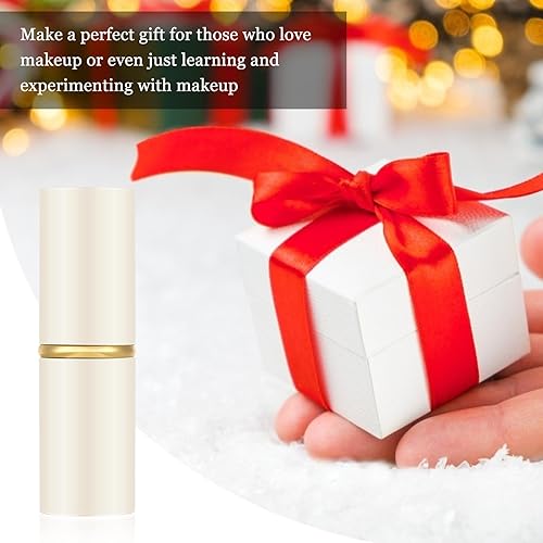 Miniatura 6 de Falliny Brocha de maquillaje retráctil Kabuki, cepillo de maquillaje para base de polvo de viaje en ángulo, brocha de maquillaje para rubor,