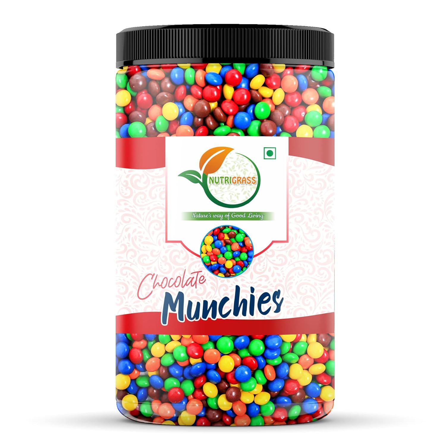 NUTRIGRASS Gems Chocolate Buttons Chocolate Munchies Bright Colour