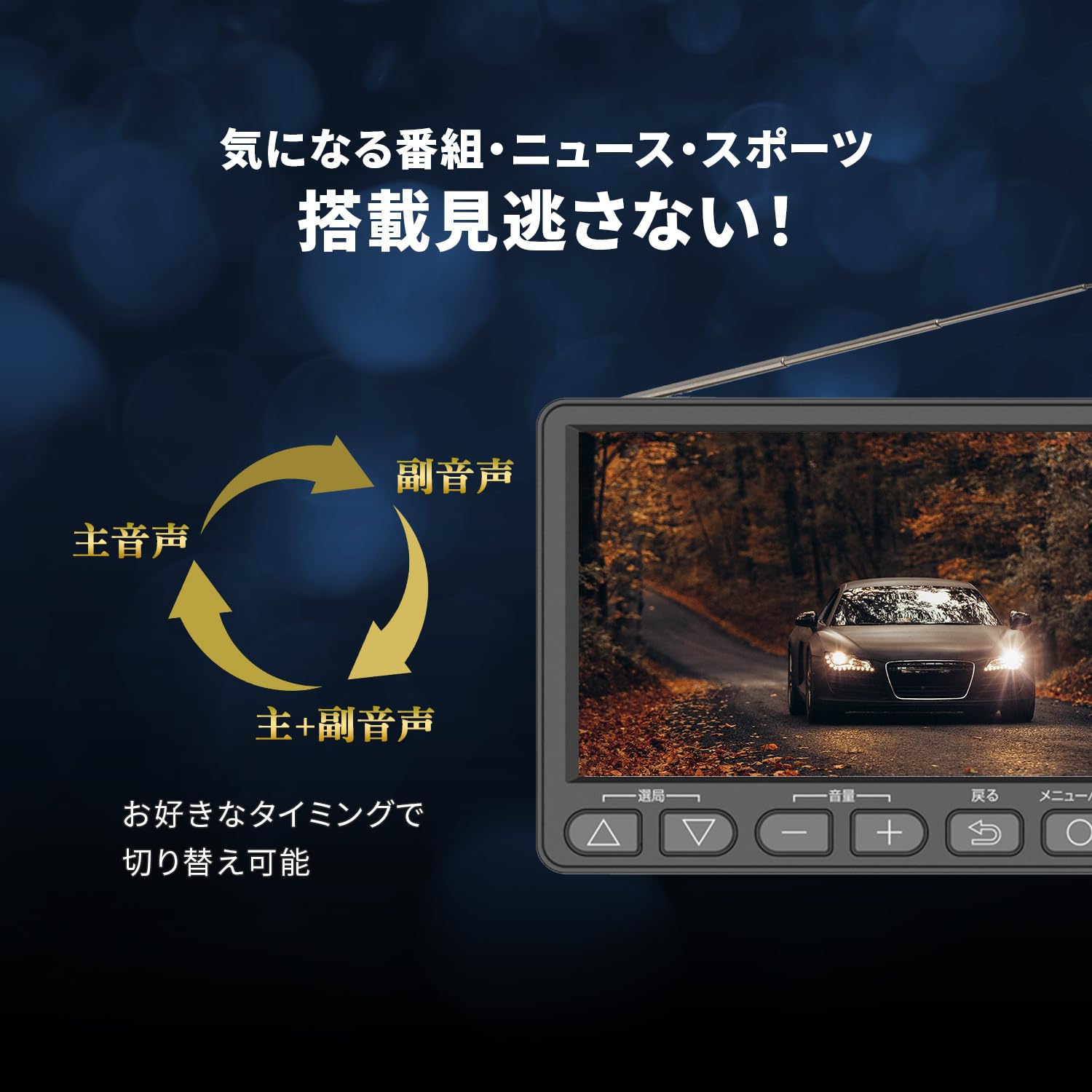 Amazon | [東京Deco] ポータブルテレビ 4.5インチ FM・AMラジオ搭載