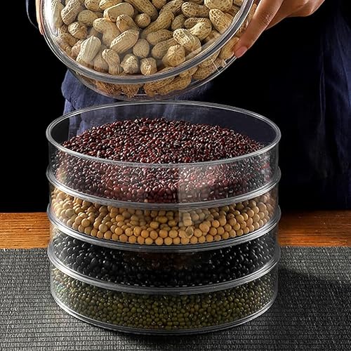 Miniatura 4 de Cabilock Contenedor para pan de pan, caja de almacenamiento de té de hojas sueltas, acrílico, transparente, apilable, caja de té PU, contenedor de